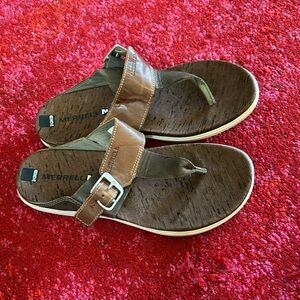 Practically New Leather Merrell Sandals